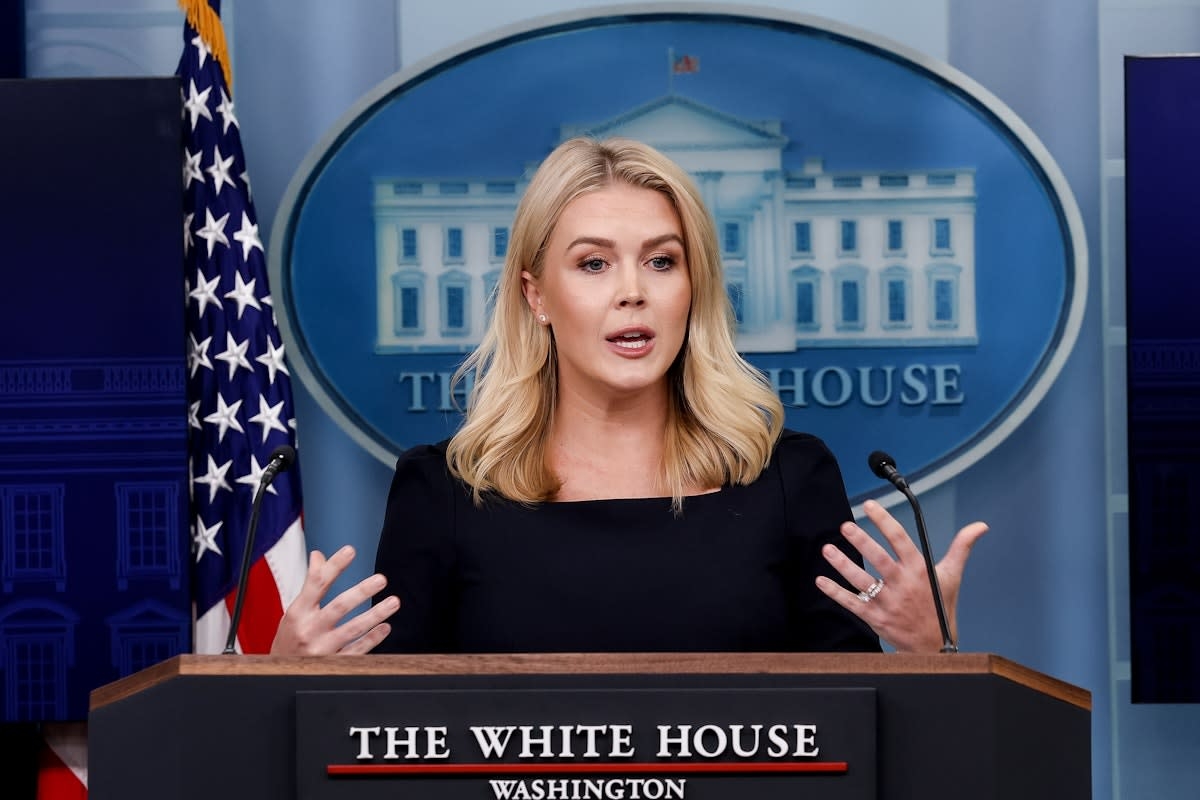 Thư ký báo chí Nhà Trắng Karoline Leavitt. Ảnh: Reuters