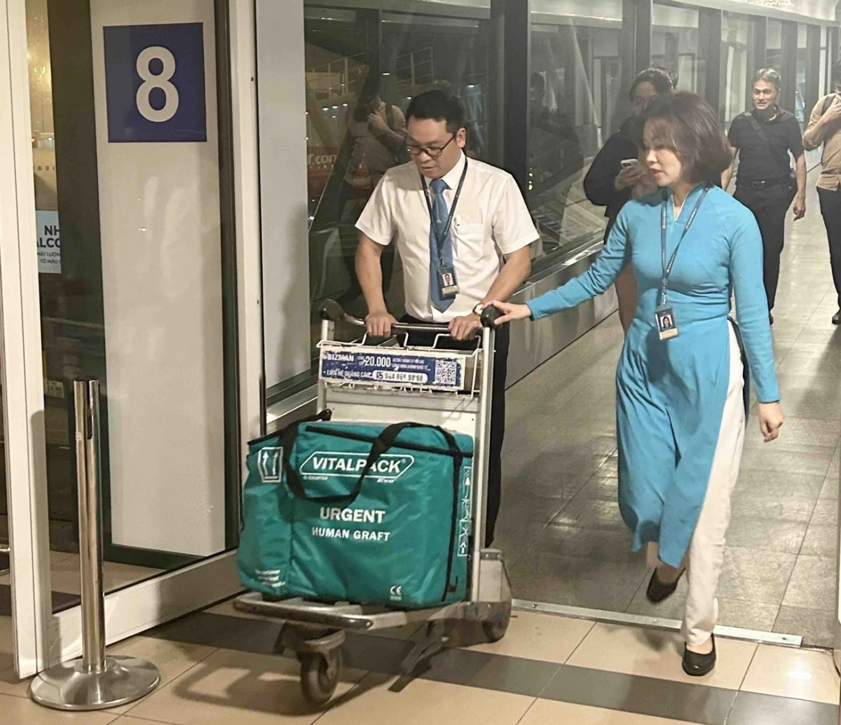 Chuyến bay lùi giờ để vận chuyển mô tạng đã mang lại cơ hội hồi sinh sự sống cho bệnh nhân.