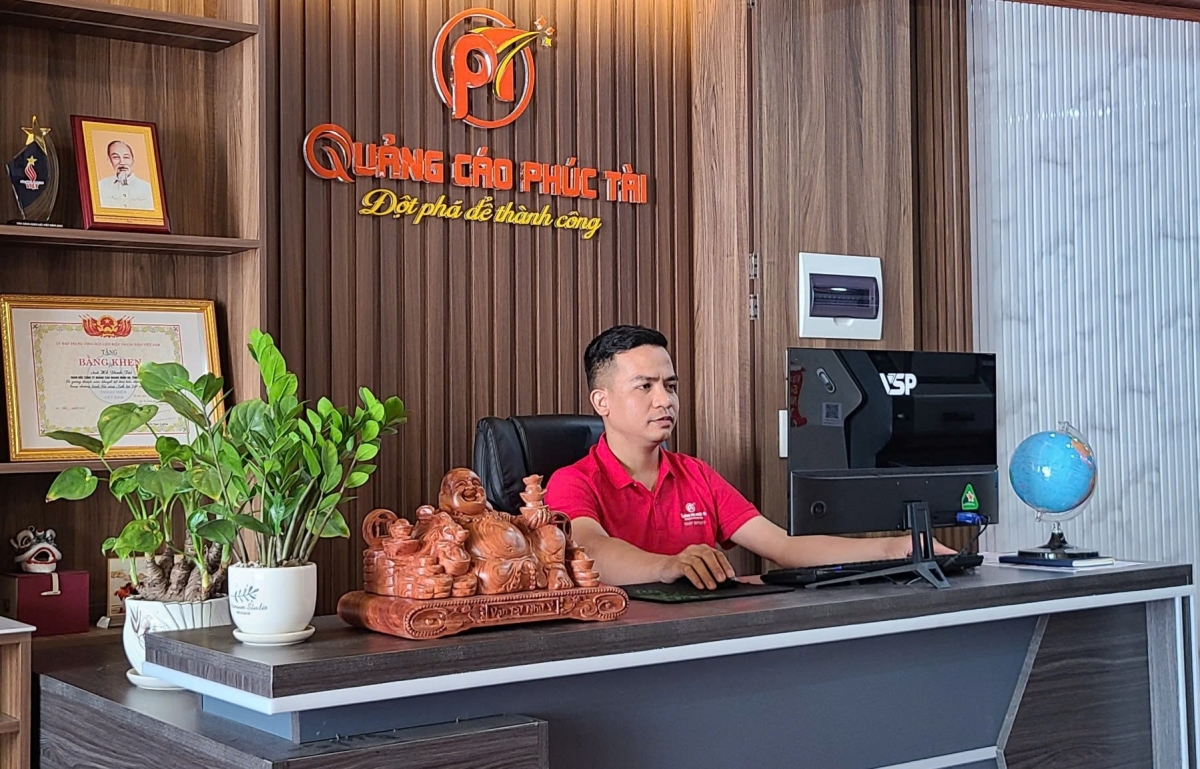 Anh Hồ Đình Tài - Giám đốc Công ty TNHH quảng cáo Quang Minh HD (Ảnh: NVCC)