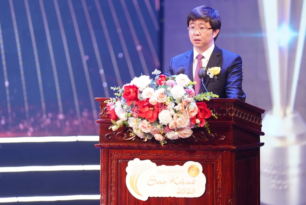 Ông Bùi Hoàng Phương, Thứ trưởng Bộ Khoa học và Công nghệ phát biểu