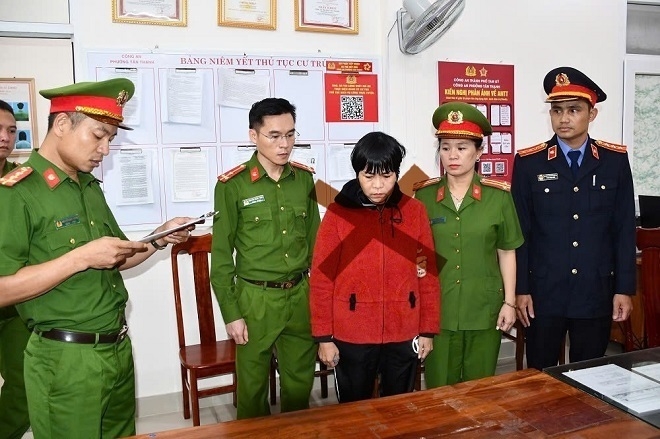 Tô Thị Ty Na bị khởi tố. (Ảnh: C.A)