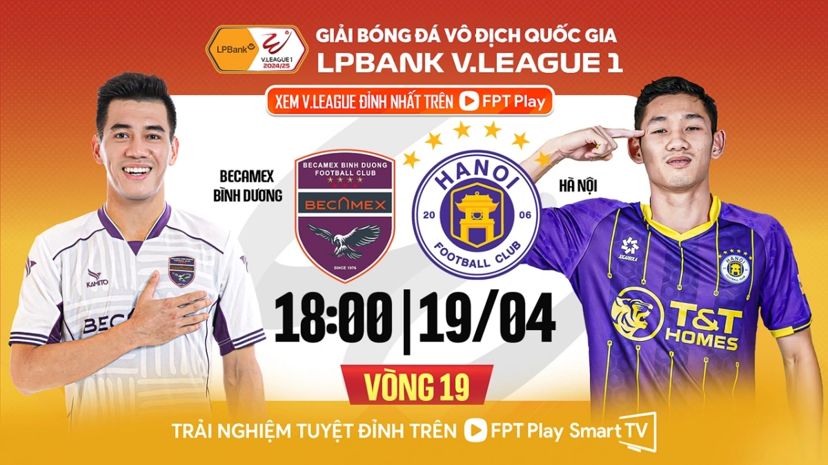 Trận đấu giữa Bình Dương và Hà Nội nhận được nhiều sự chú ý.