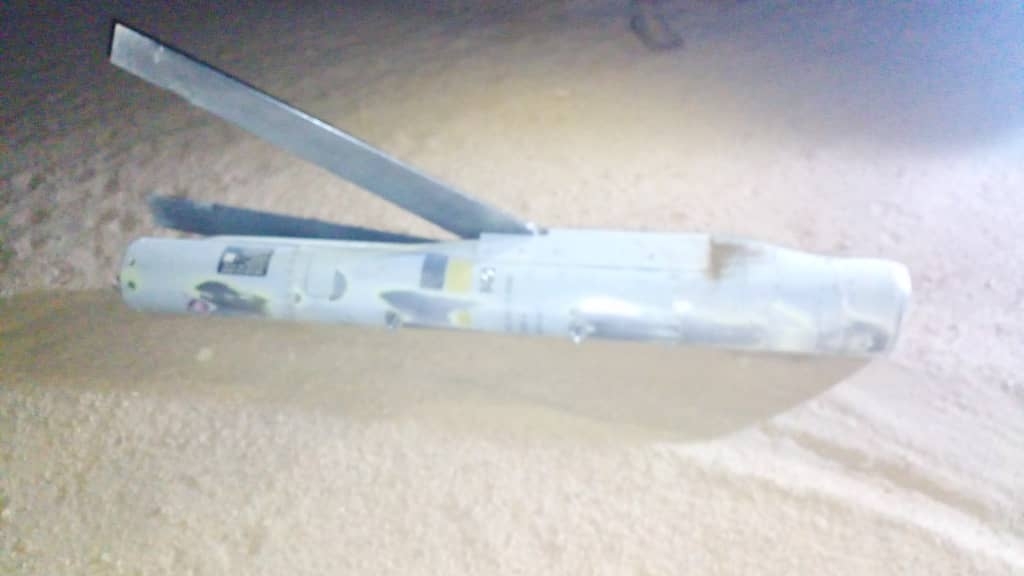 Quả bom GBU-53/B StormBreaker được cho là rơi tại tỉnh Shabwah, miền nam Yemen. Nguồn: X