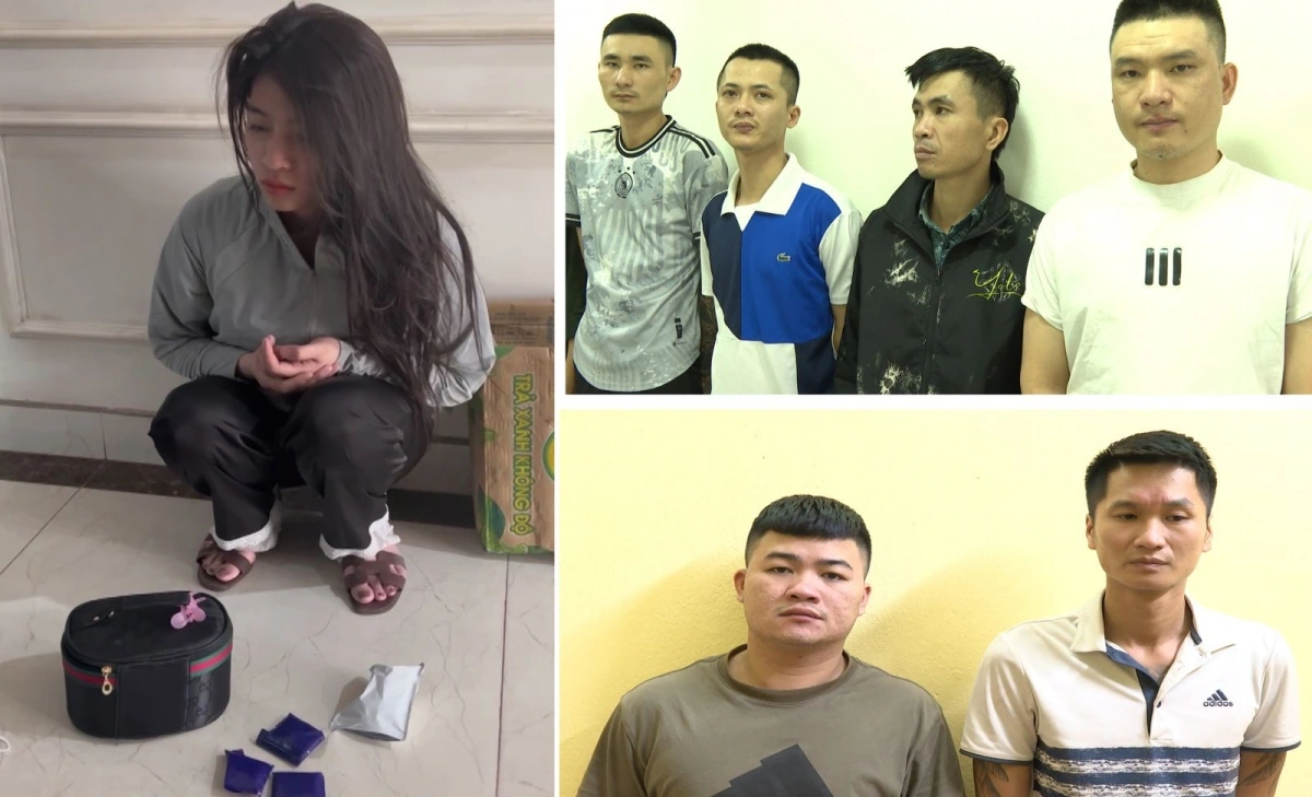 Các đối tượng trong đường giây ma túy bị bắt giữ