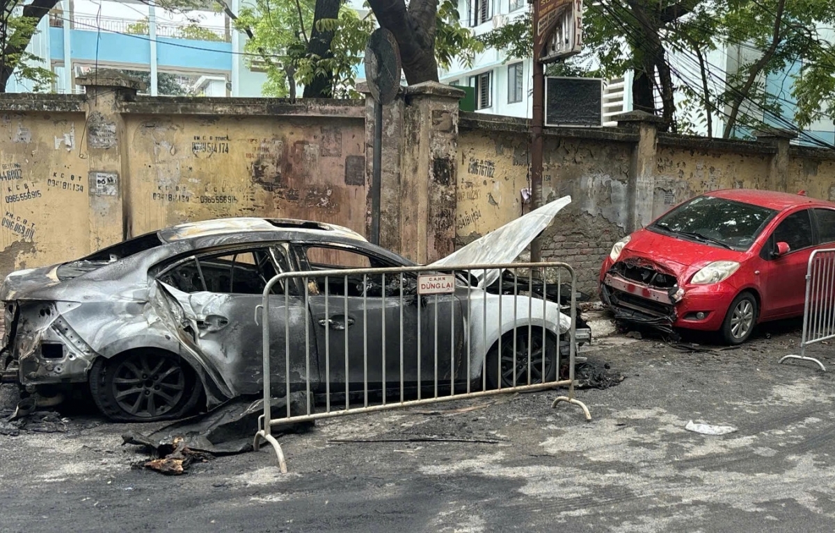 Hiện trường sau vụ cháy