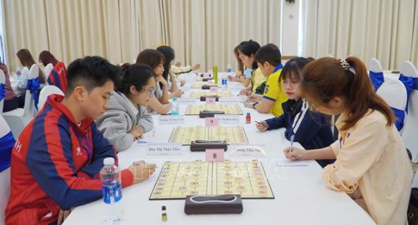 150 local players compete at the National Chinese Chess Championship
(Photo: baotintuc.vn)