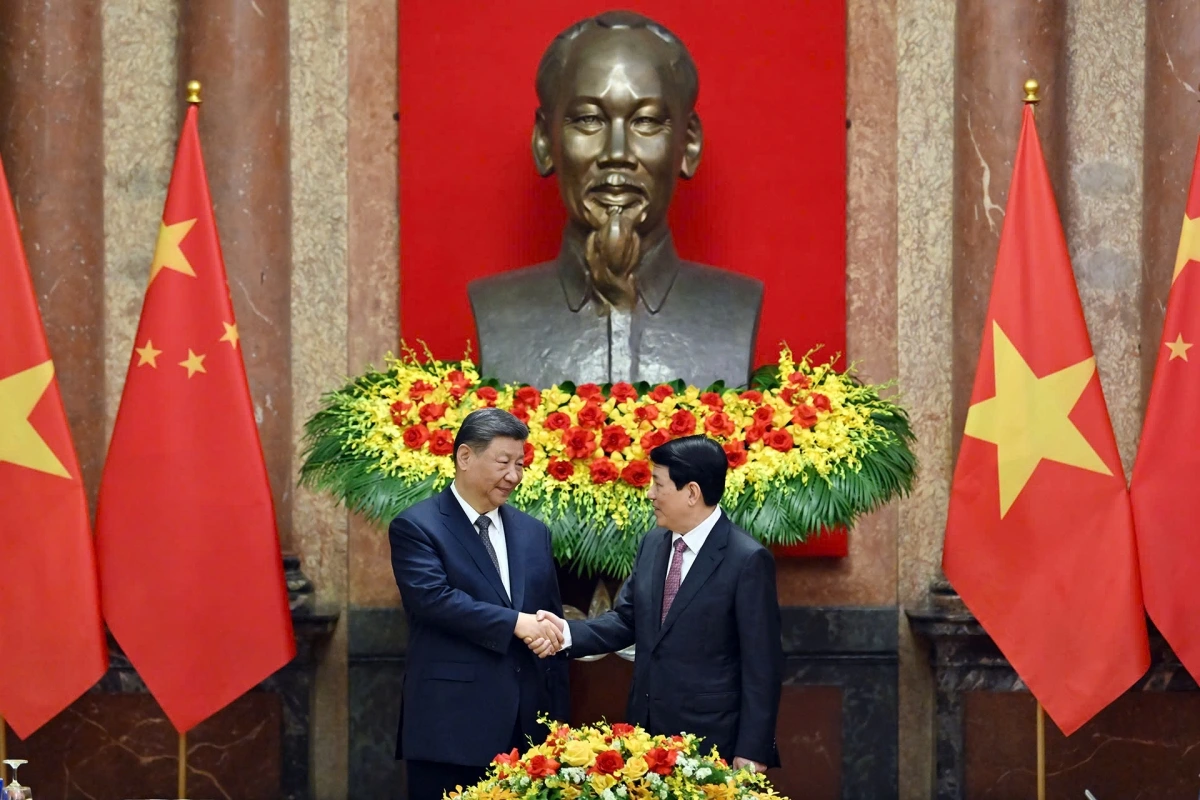 Chủ tịch nước Lương Cường hội đàm với Tổng Bí thư, Chủ tịch nước Trung Quốc Tập Cận Bình