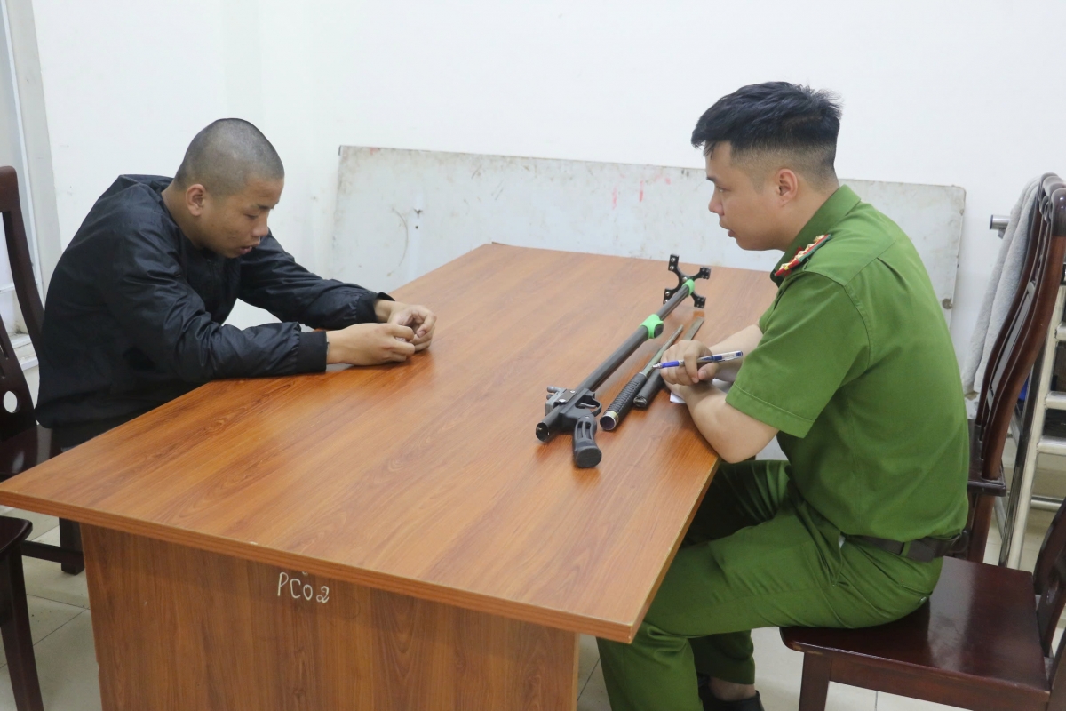 Cơ quan Công an lấy lời khai Nguyễn Văn Trường