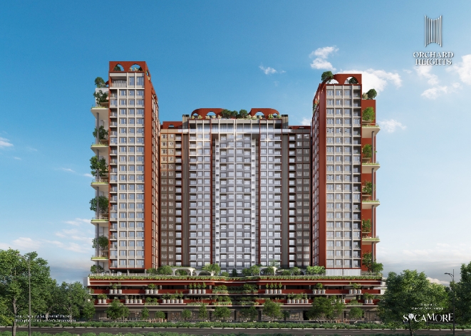 Orchard Heights cung cấp 436 căn hộ được thiết kế linh hoạt