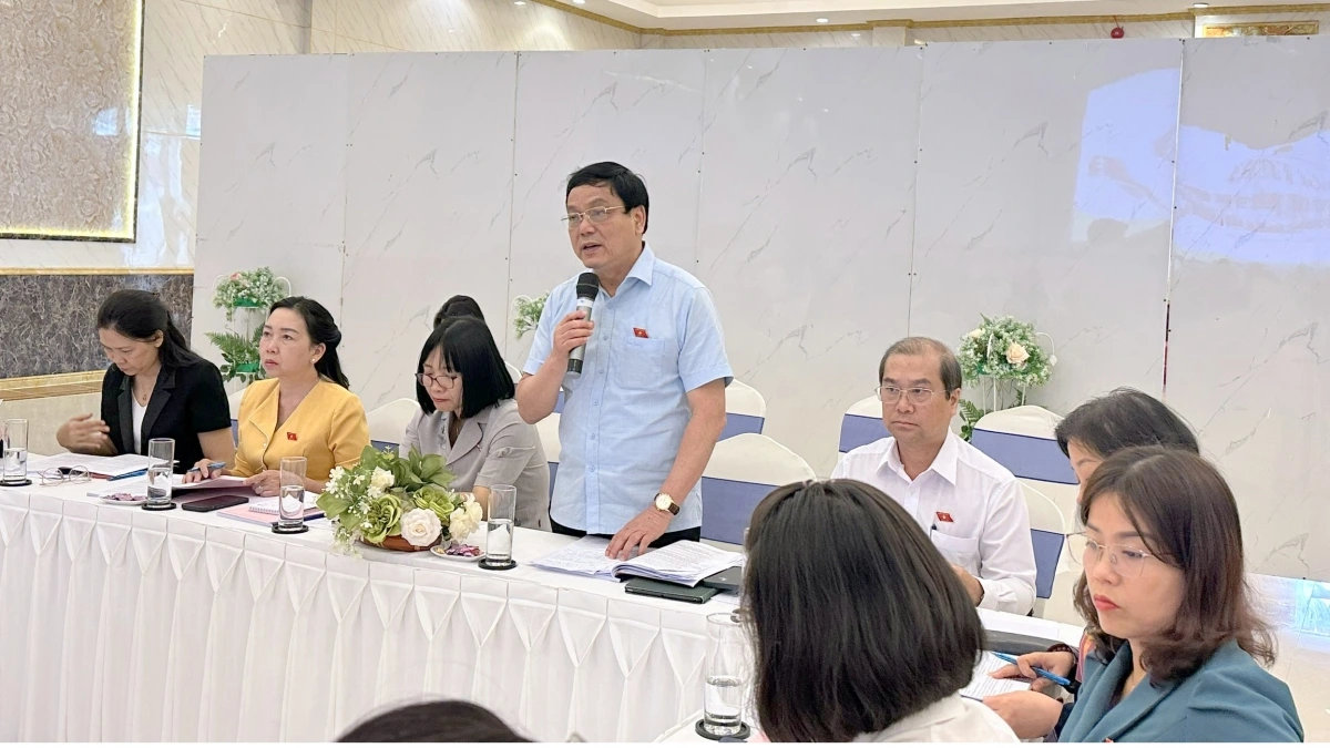 Đại biểu Quốc hội tham gia ý kiến phát biểu tại hội thảo