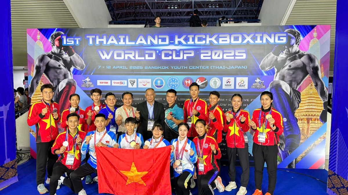 Kickboxing Việt Nam thắng lớn ở Cúp thế giới 2025.
