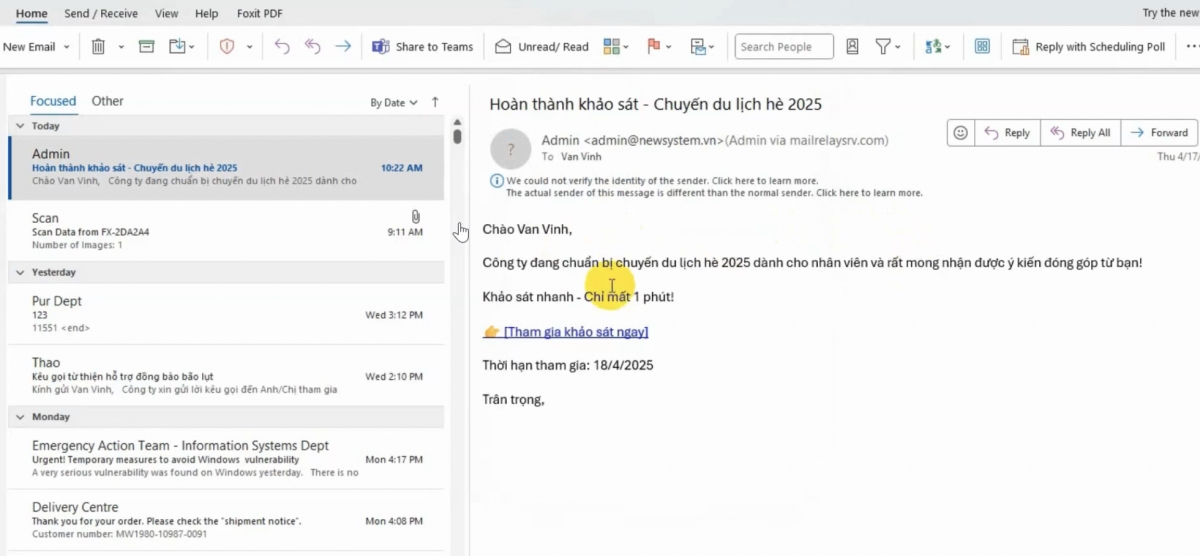 Email giả mạo