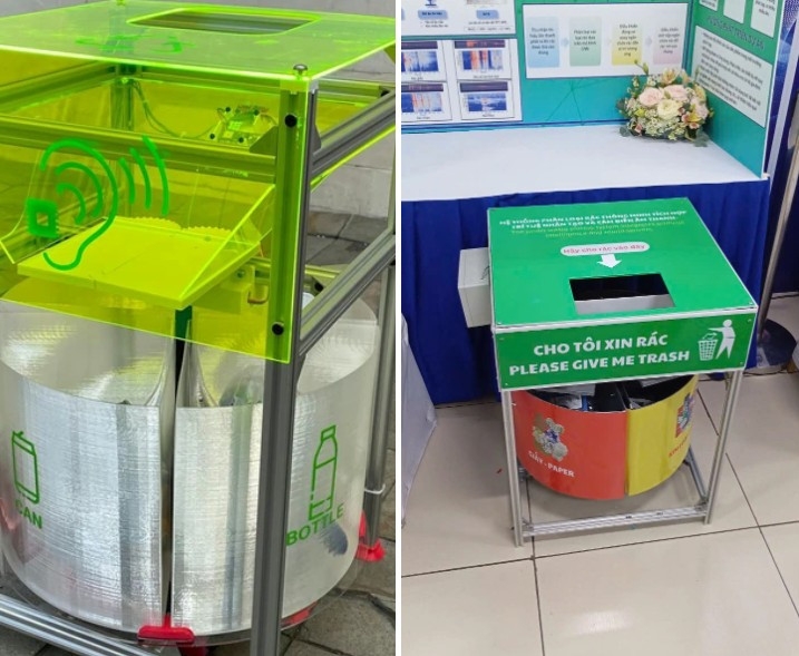 Dự án Hệ thống phân loại rác thông minh tích hợp trí tuệ nhân tạo và cảm biến âm thanh bị "tố" giống với một sản phẩm ở nước ngoài.