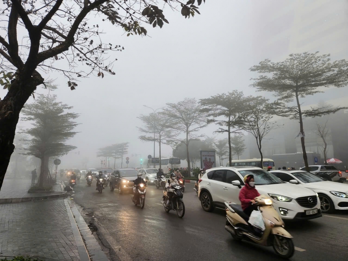 Gió mùa Đông Bắc đã bao trùm tất cả miền Bắc