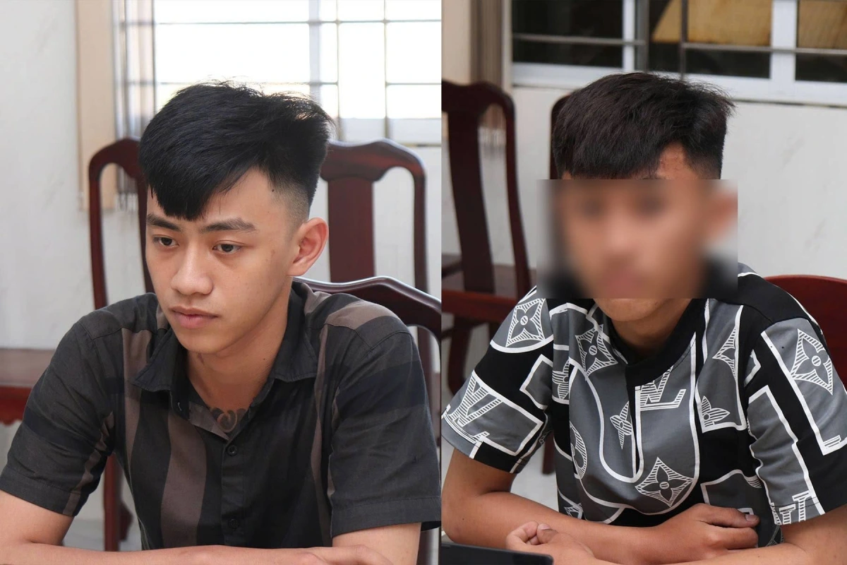 Các đối tượng Lâm Tuấn Kiệt (trái) và Lý Thanh