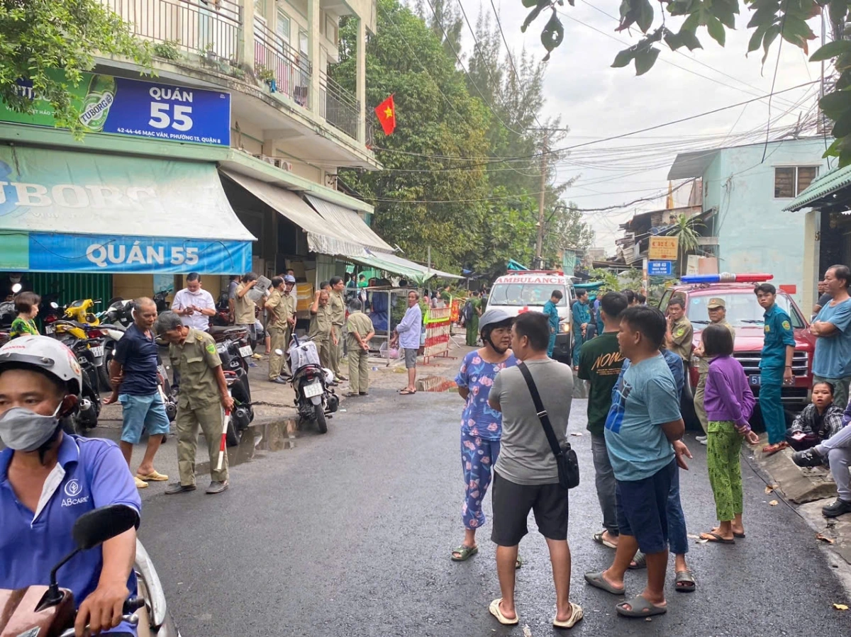 Đường Mạc Vân nơi có căn nhà xảy ra hoả hoạn khiến 3 người tử vong thương tâm. Ảnh: M.Đ