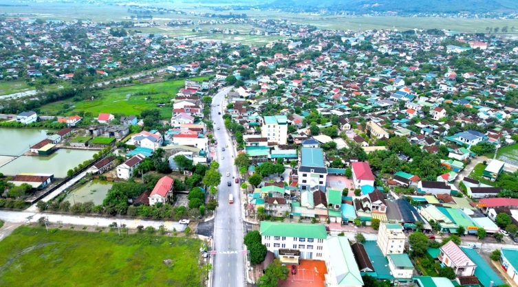 Một góc huyện Yên Thành (Nghệ An)
