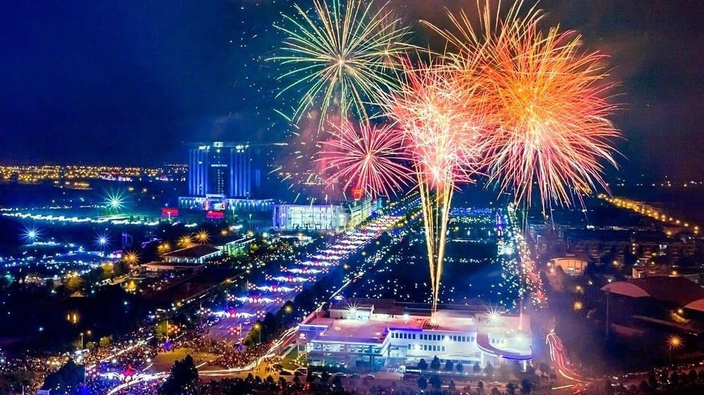 Tối 25/4, Bình Dương có màn bắn pháo hoa tầm thấp (ảnh: sưu tầm)