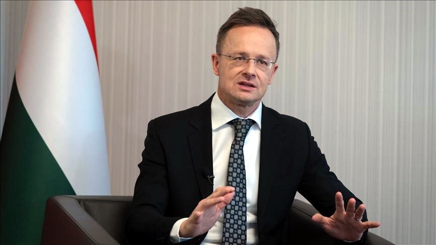 Bộ trưởng Ngoại giao Hungary Peter Szijjarto - Ảnh: aa.com.tr