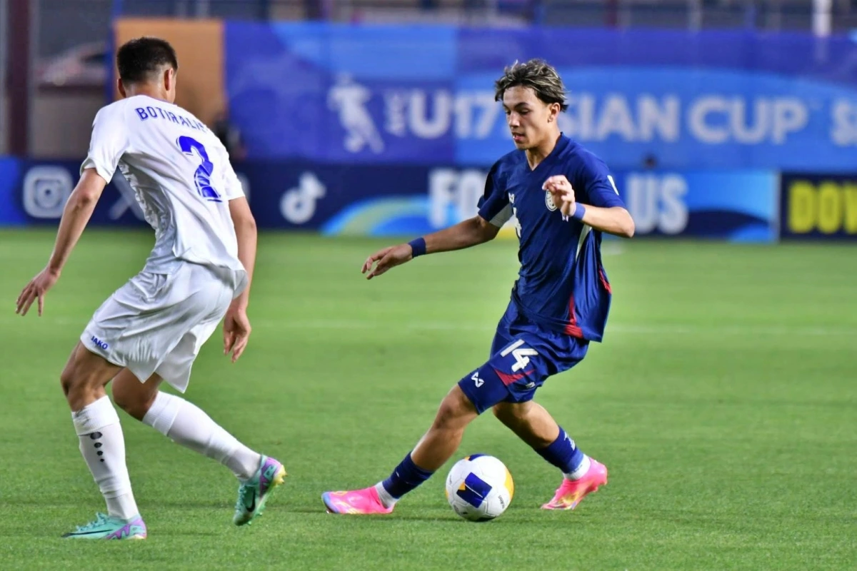 Sao trẻ MU - Silva Mexes là tác giả của bàn thắng duy nhất bên phía U17 Thái Lan. (Ảnh: FAT) 