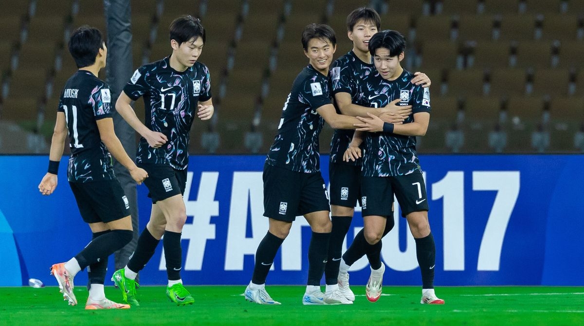 U17 Hàn Quốc giành quyền vào bán kết sau khi đánh bại U17 Tajikistan trong loạt sút luân lưu. (Ảnh: AFC)