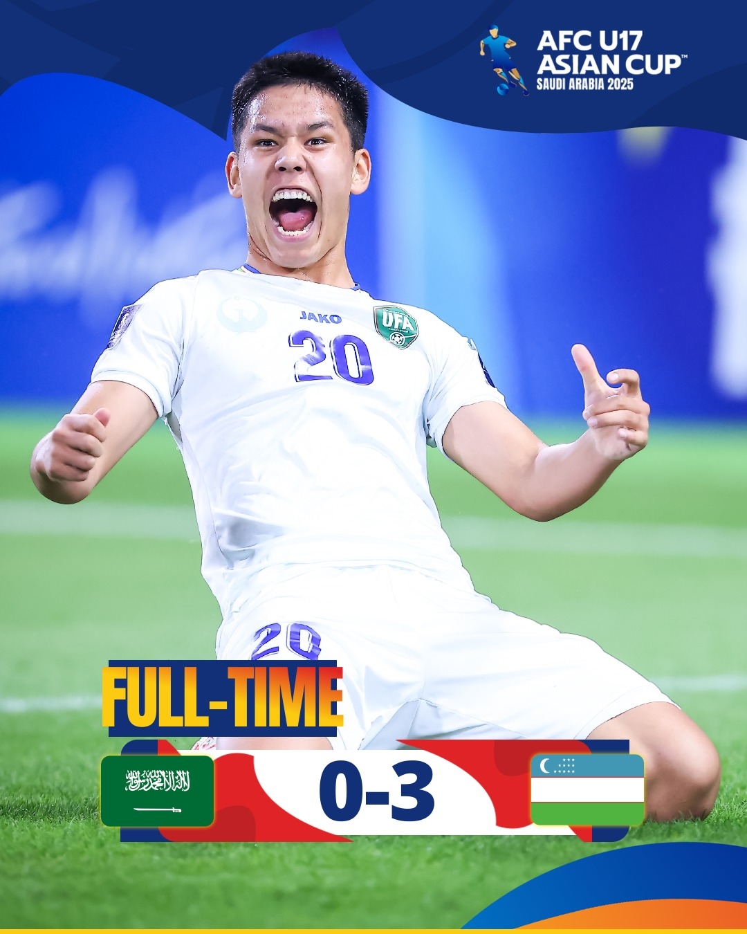 U17 Uzbekistan toàn thắng ở vòng bảng.