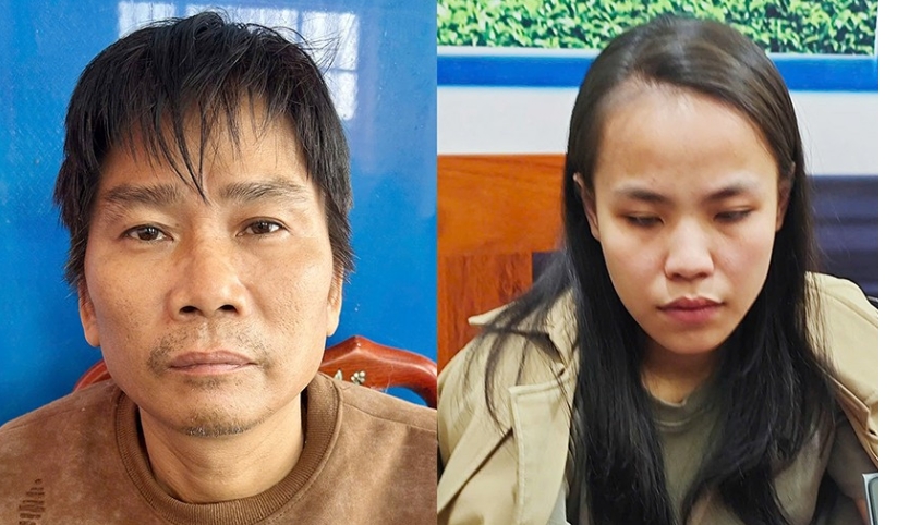 Đối tượng Trần Đình Vân và Nguyễn Thị Oanh.