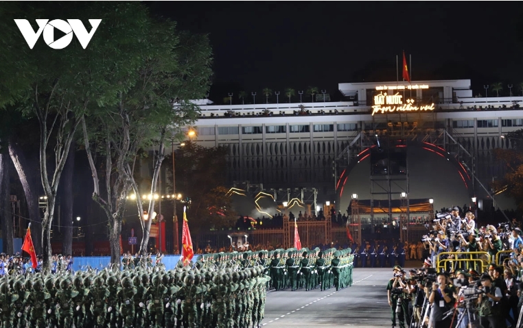 In addition to the marching and parade units, there are also 13 units from the army, self-defence forces, and police.