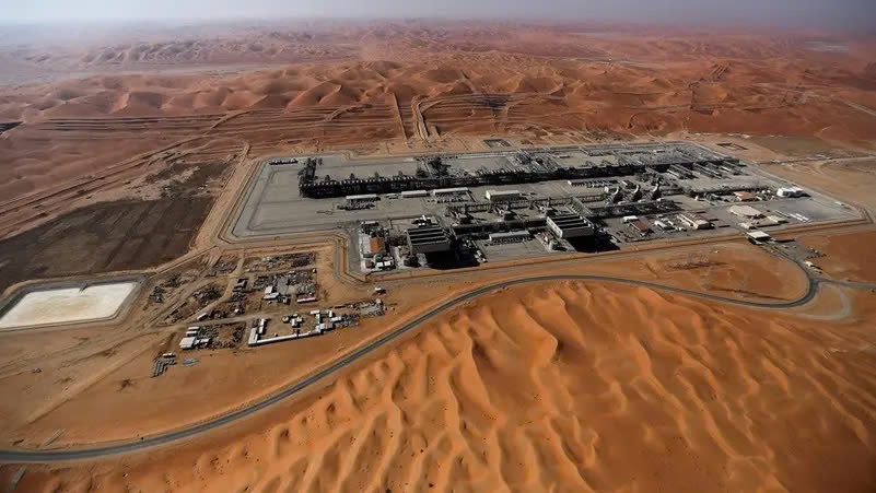 Mỏ dầu của Aramco tại Empty Quarter, Shaybah, Saudi Arabia. (Ảnh: Reuters)