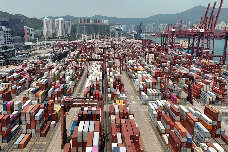 Cảng Kwai Chung ở Hong Kong, Trung Quốc, ngày 3/4/2025. Ảnh: Reuters