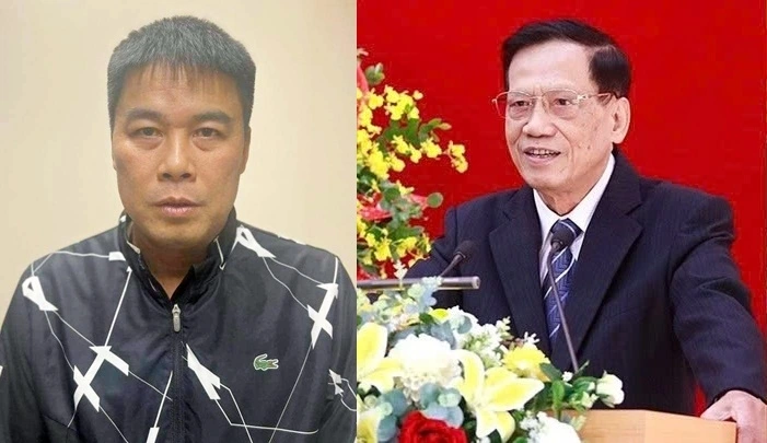 Nguyễn Văn Hậu và cựu Bí thư Tỉnh uỷ Phú Thọ Ngô Đức Vượng.