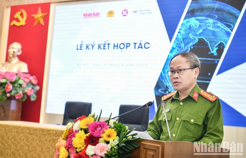 Đại tá Ngô Như Cường, Phó Cục trưởng Cục Cảnh sát Quản lý hành chính về trật tự xã hội (C06), Bộ Công an, phát biểu