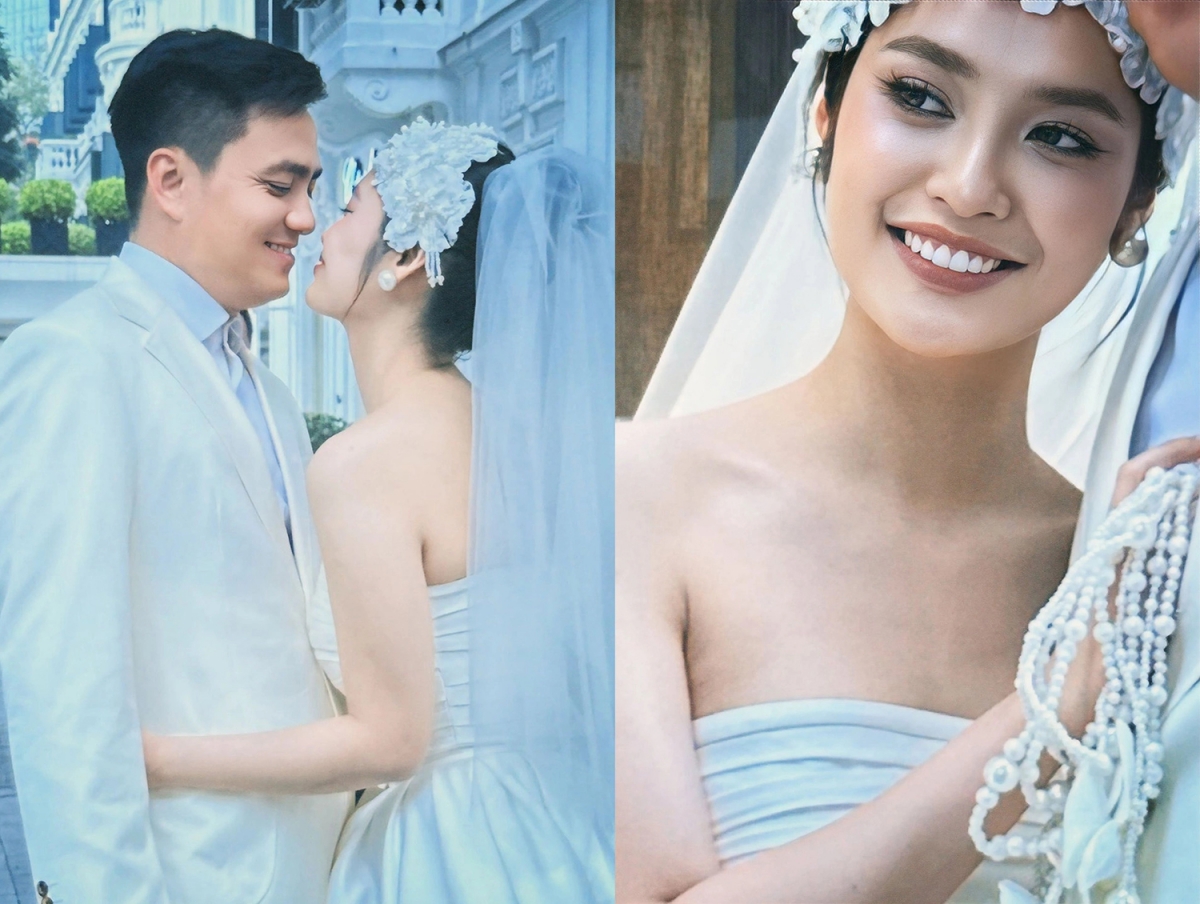 Hoa hậu Nông Thúy Hằng cho biết cô và bạn trai doanh nhân vừa thực hiện album ảnh cưới trên phố Tràng Tiền, Hà Nội, chuẩn bị cho ngày trọng đại.