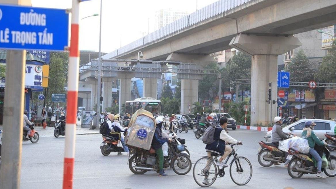 Nút giao Lê Trọng Tấn - Quốc lộ 6 (ảnh: báo Hà Nội Mới)