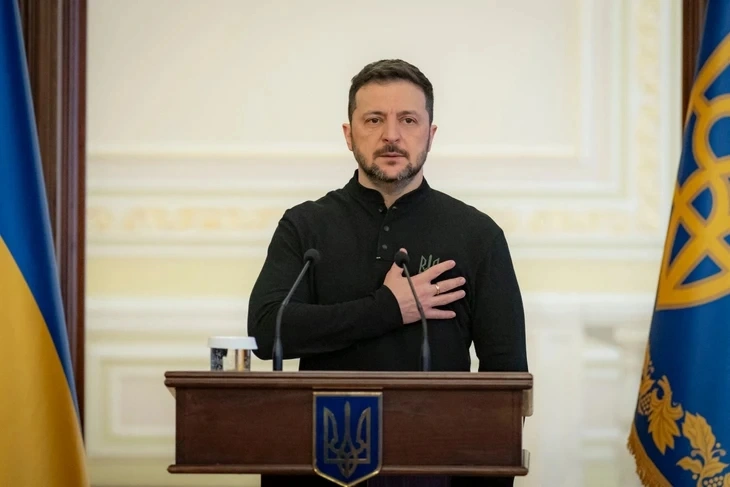 Tổng thống Ukraine Volodymyr Zelensky (Ảnh: AFP)