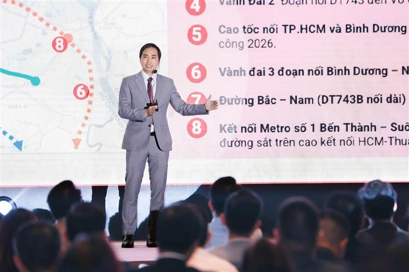Ông Đinh Minh Tuấn - Giám đốc khu vực miền Nam, Batdongsan.com.vn phát biểu tại sự kiện.