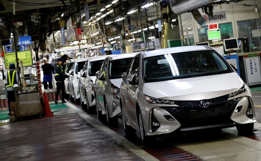 Bên trong một nhà máy của Toyota tại Nhật Bản - Ảnh: Reuters