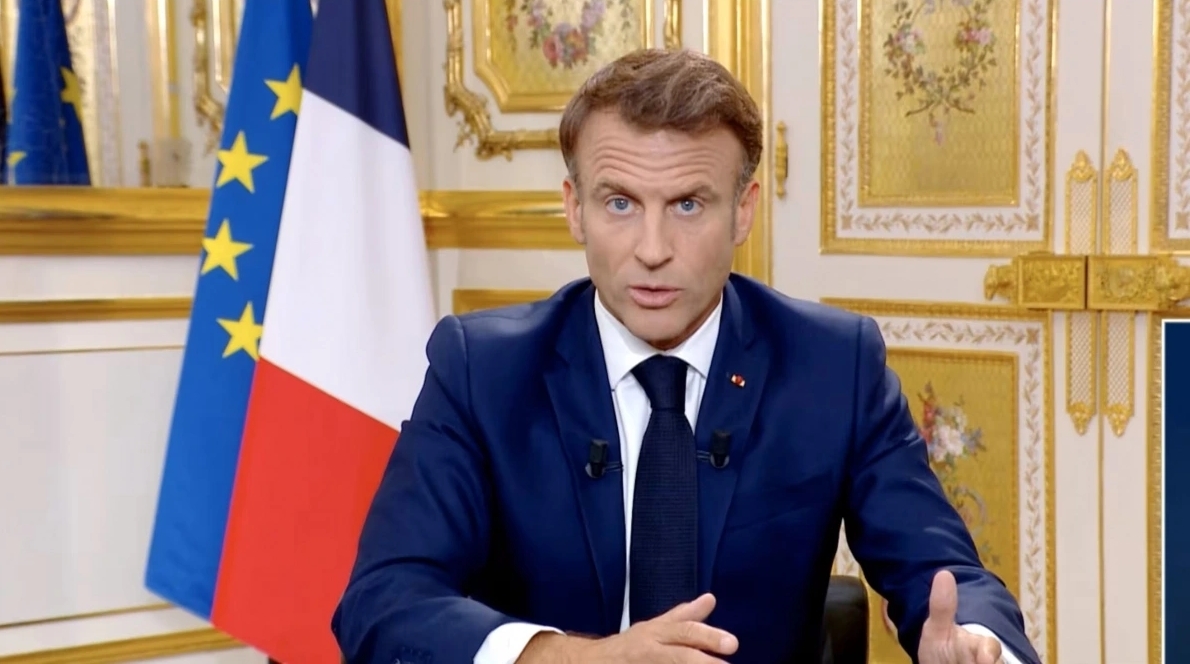 Tổng thống Pháp Macron. Ảnh: France Info