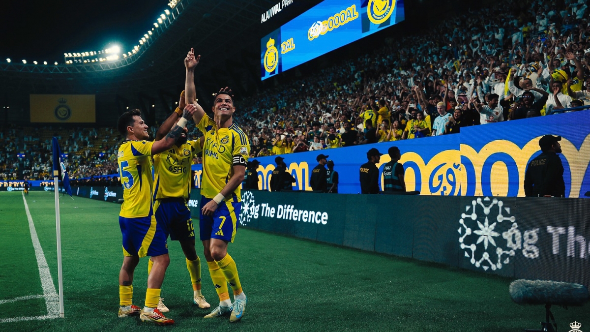 Siêu phẩm của Ronaldo khiến người hâm mộ thán phục (Ảnh: Al Nassr FC)
