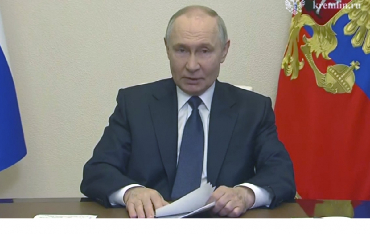 Tổng thống Putin chúc mừng toàn thể cán bộ, chiến sĩ các đơn vị quân đội đã tham gia chiến đấu tại vùng Kursk.