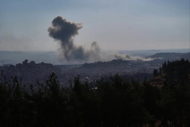 Israel không kích ngoại ô thành phố Damascus, Syria hồi tháng 12/2024. (Ảnh minh họa: AFP)