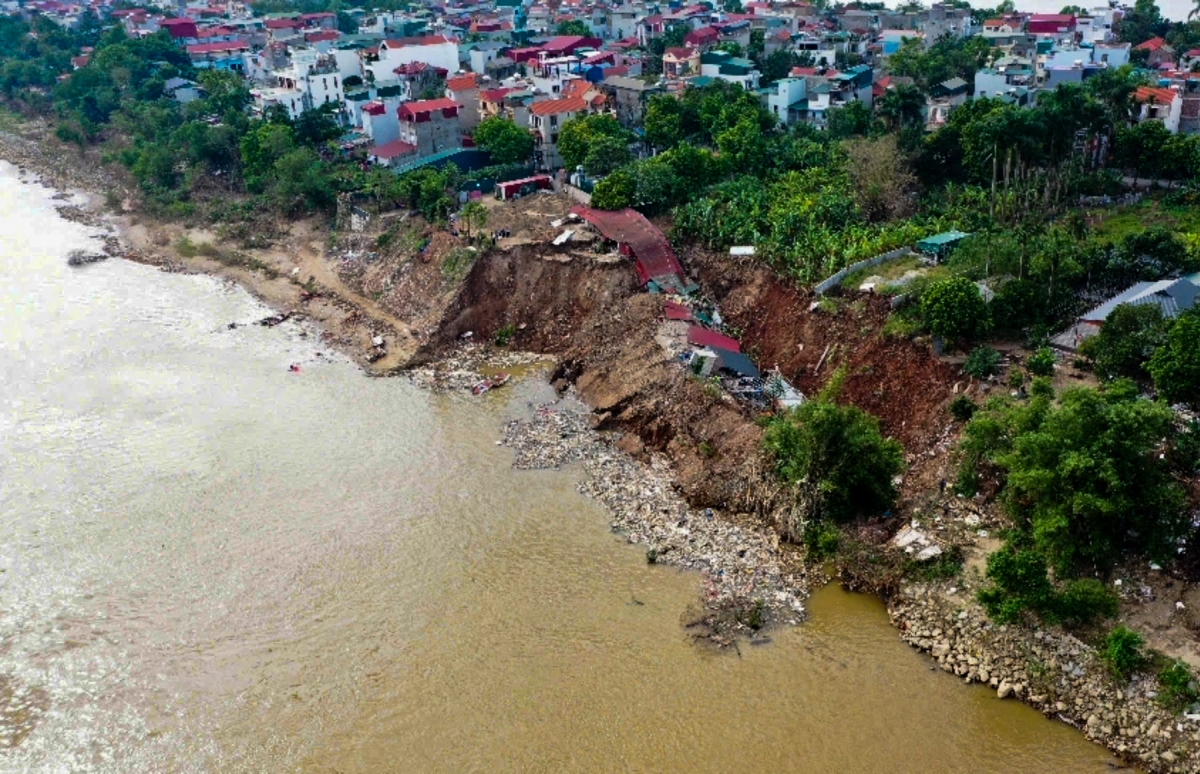 Khu vực xảy ra sạt lở