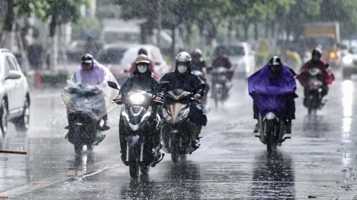 Hà Nội có mưa rào và rải rác có dông