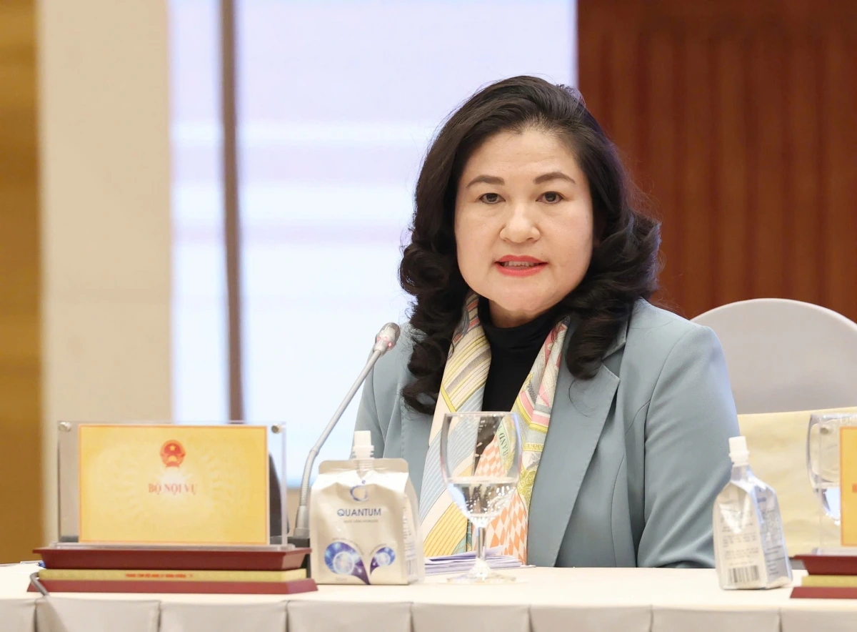 Thứ trưởng Bộ Nội vụ Nguyễn Thị Hà. (Ảnh: Quang Phúc)