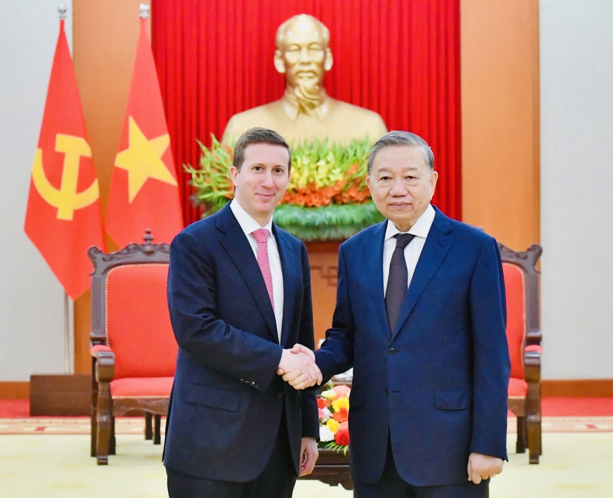 Tổng Bí thư Tô Lâm và Tổng Giám đốc Quỹ đầu tư Warburg Pincus Jeffrey Perlman
