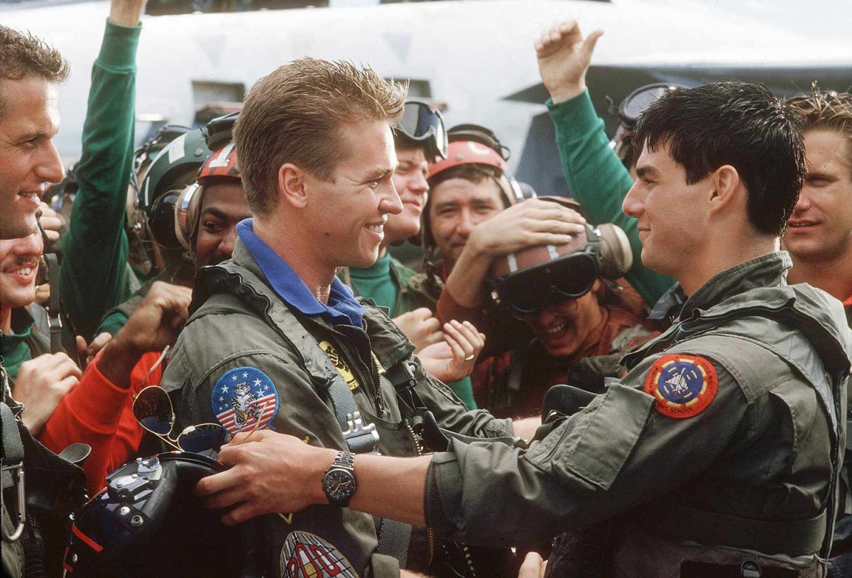 Kilmer vươn lên thành sao hạng A với "Top Gun" – đóng cùng Tom Cruise.