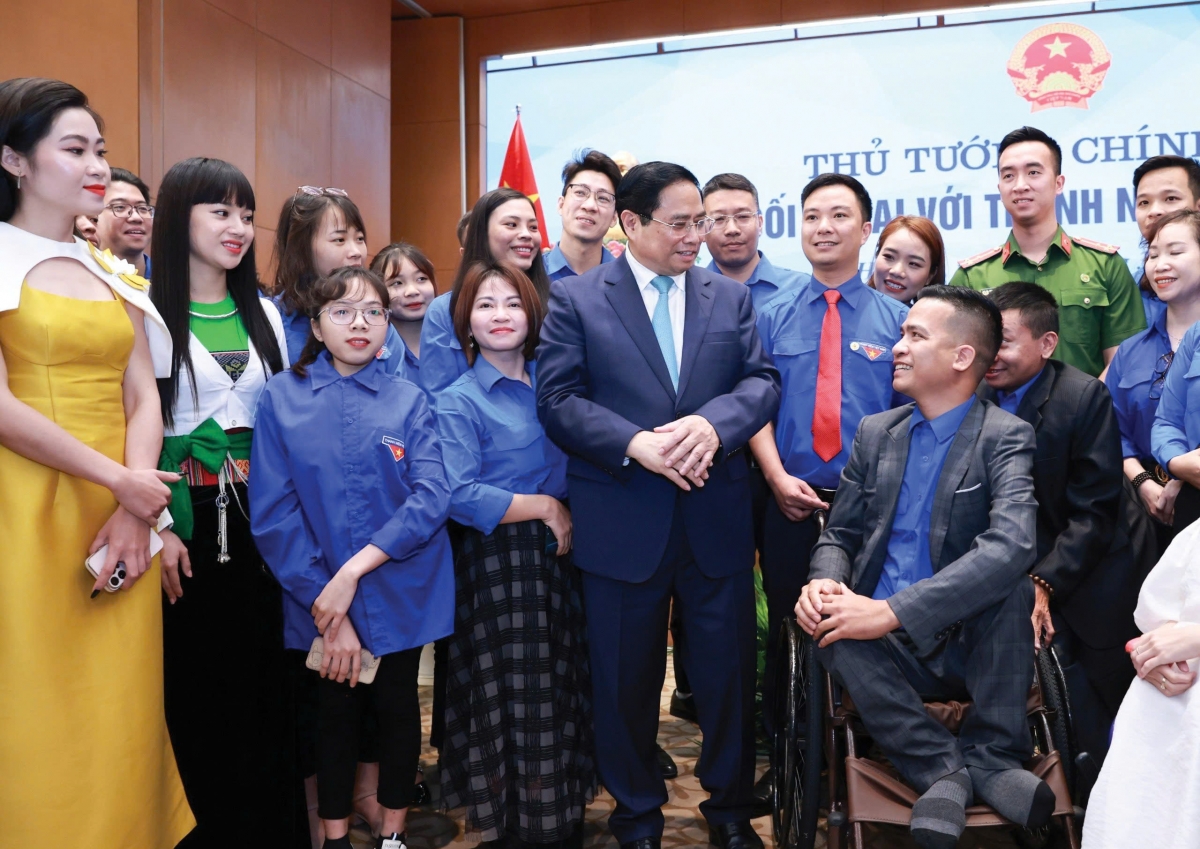 Anh Hồ Đình Tài tham dự chương trình Thủ tướng đối thoại với thanh niên Việt Nam 2023 (Ảnh: NVCC)