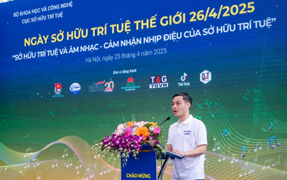 Phó Giám đốc Sở Khoa học và Công nghệ Hà Nội Nguyễn Quốc Hà phát biểu. Ảnh: hanoimoi.vn