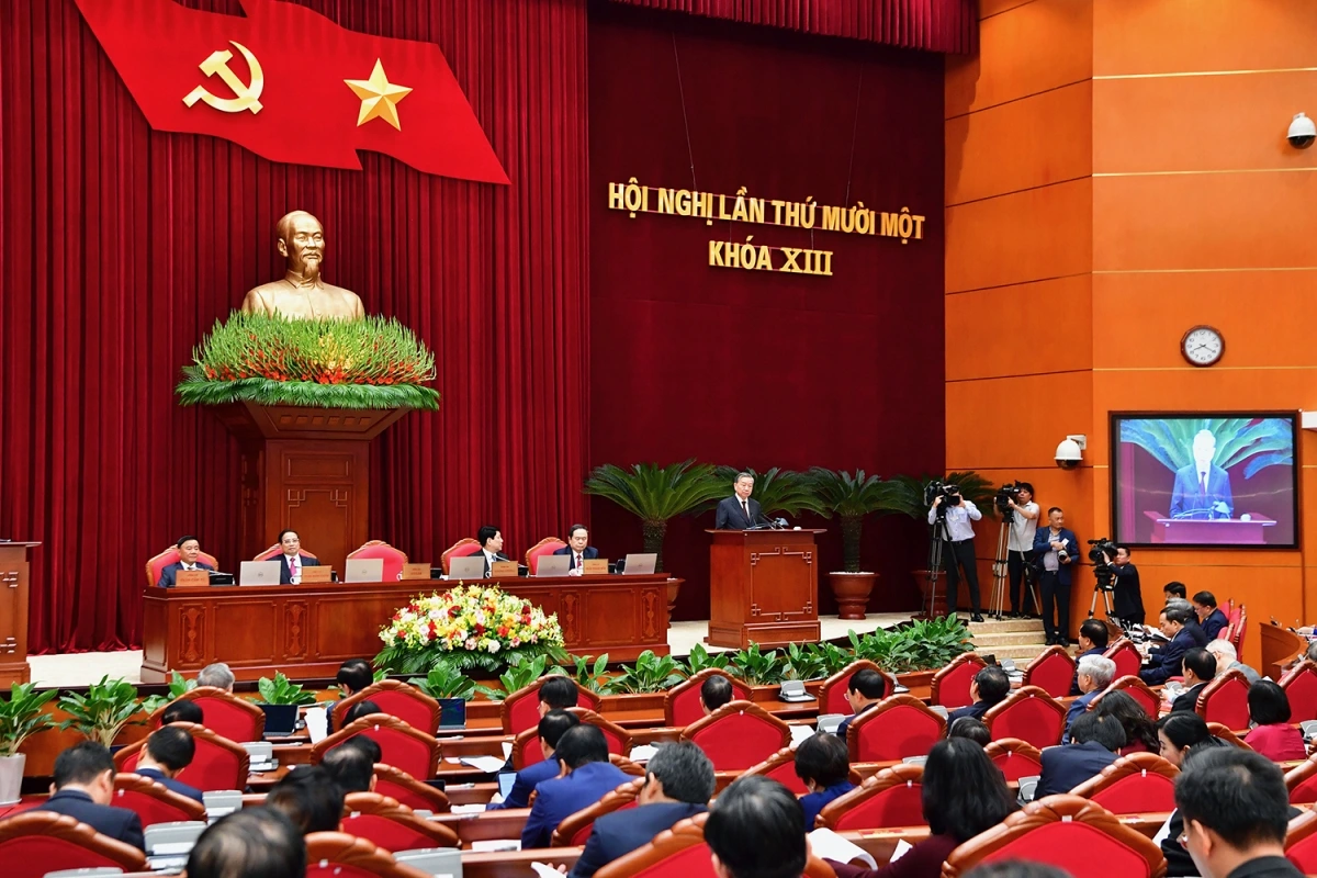 Tổng Bí thư Tô Lâm phát biểu khai mạc Hội nghị Trung ương 11 Ban Chấp hành Trung ương khóa XIII
