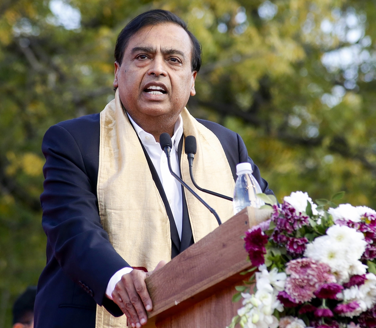 Mukesh Ambani, Chủ tịch tập đoàn Reliance Industries, người giàu nhất Ấn Độ và châu Á là người mất nhiều tài sản nhất trong mấy ngày qua. (Ảnh: ANI)